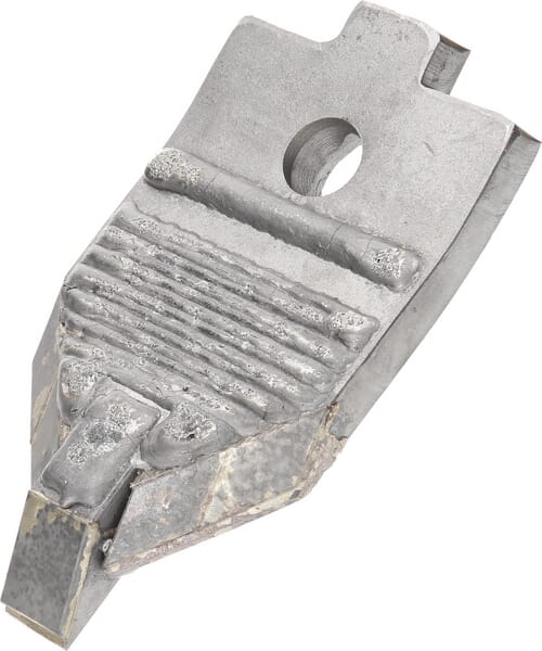 KRAMP Grubberspitze 240x120x10mm, gehärtet, gekrümmt, 1 Loch, passend für Kerner 92281CN