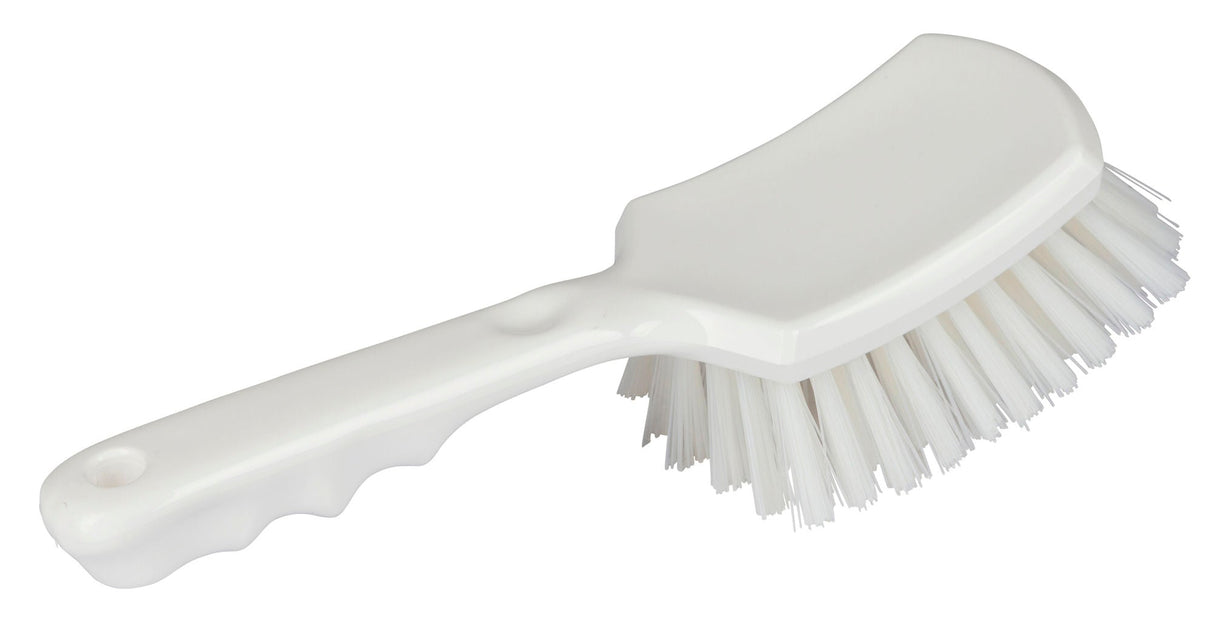 Kerbl Stielbürste PP, kurzer Griff Besatz PBT weiß 14cm 151780