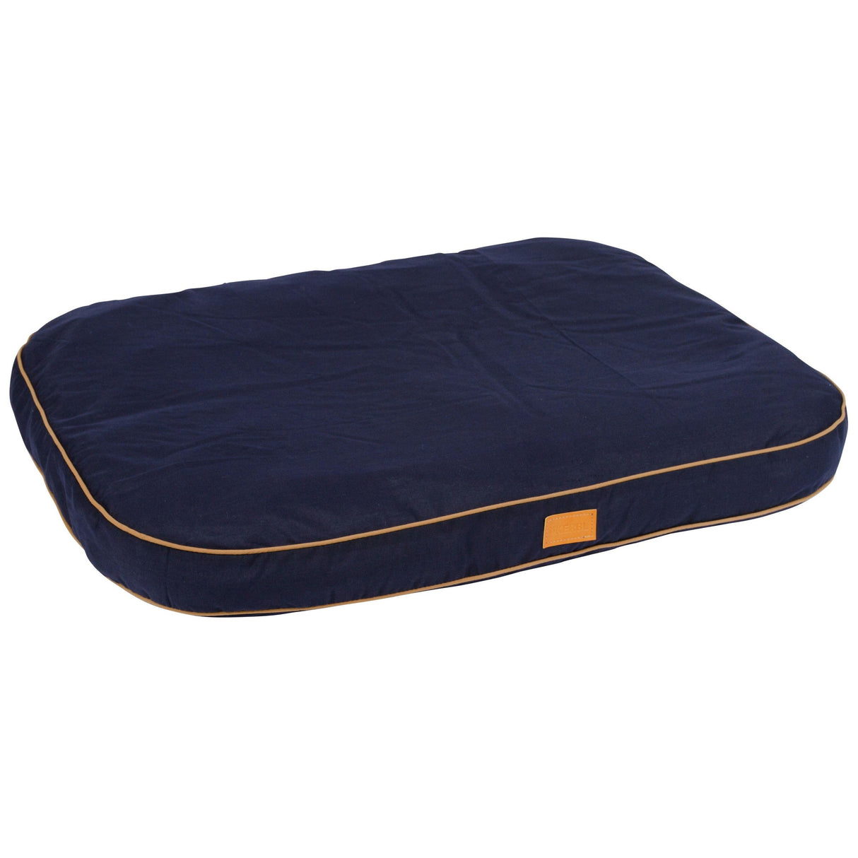 Kerbl Liegekissen Jerome, navy-cognac, 80x60x6cm 81313