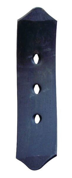 KRAMP Grubberspitze 390x100x12mm, reversibel, links, flach, 3 Löcher, passend für Pöttinger 965500661N