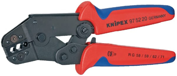 Crimping pliers for two-handed use.