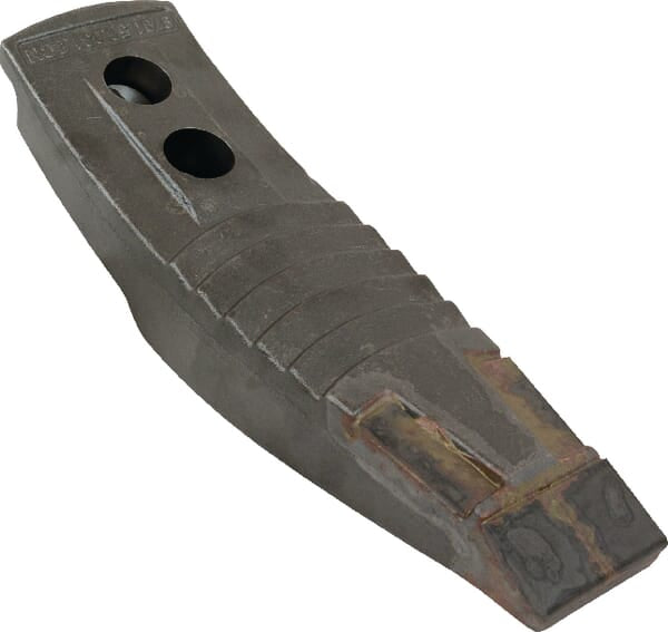 KRAMP Grubberspitze 260x65x6mm, gehärtet, gekrümmt, 2 Löcher, passend für Pöttinger 9791500310CN