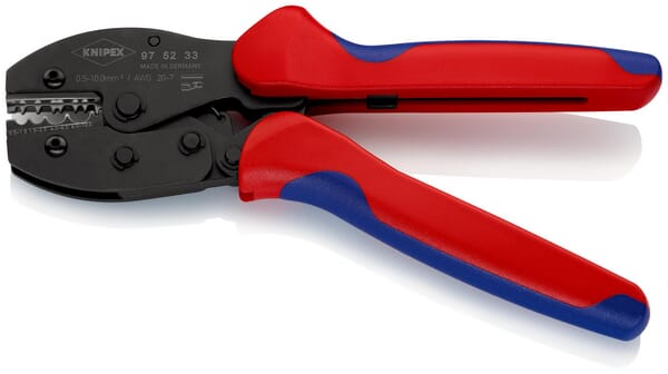 Crimping pliers for two-handed use.