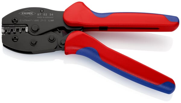 Crimping pliers for two-handed use.