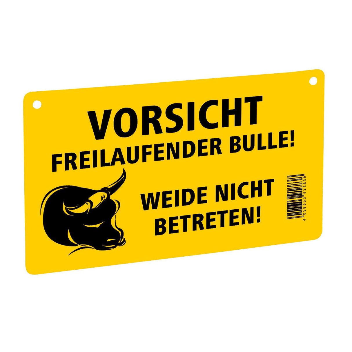 Kerbl Warnschild; einseitig Freilaufender Bulle 446510