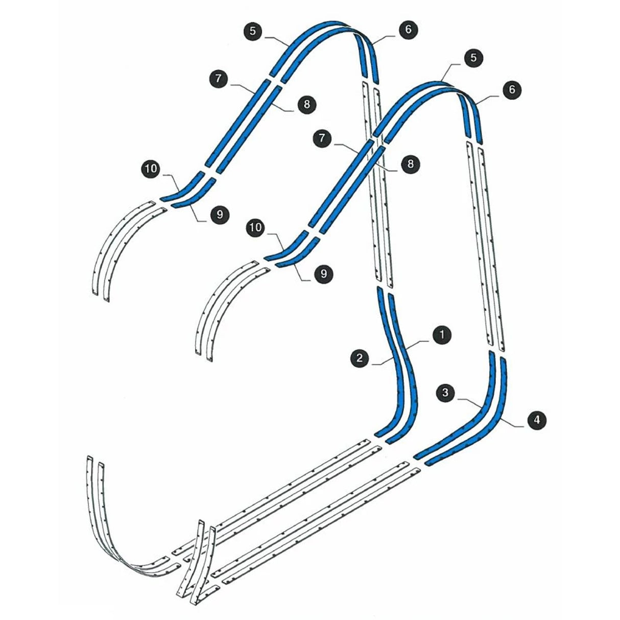 Original New Holland CNH Ersatzteil Nummer 9965156 SATZ