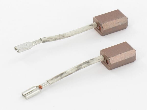 Carbon brush set with switch-off