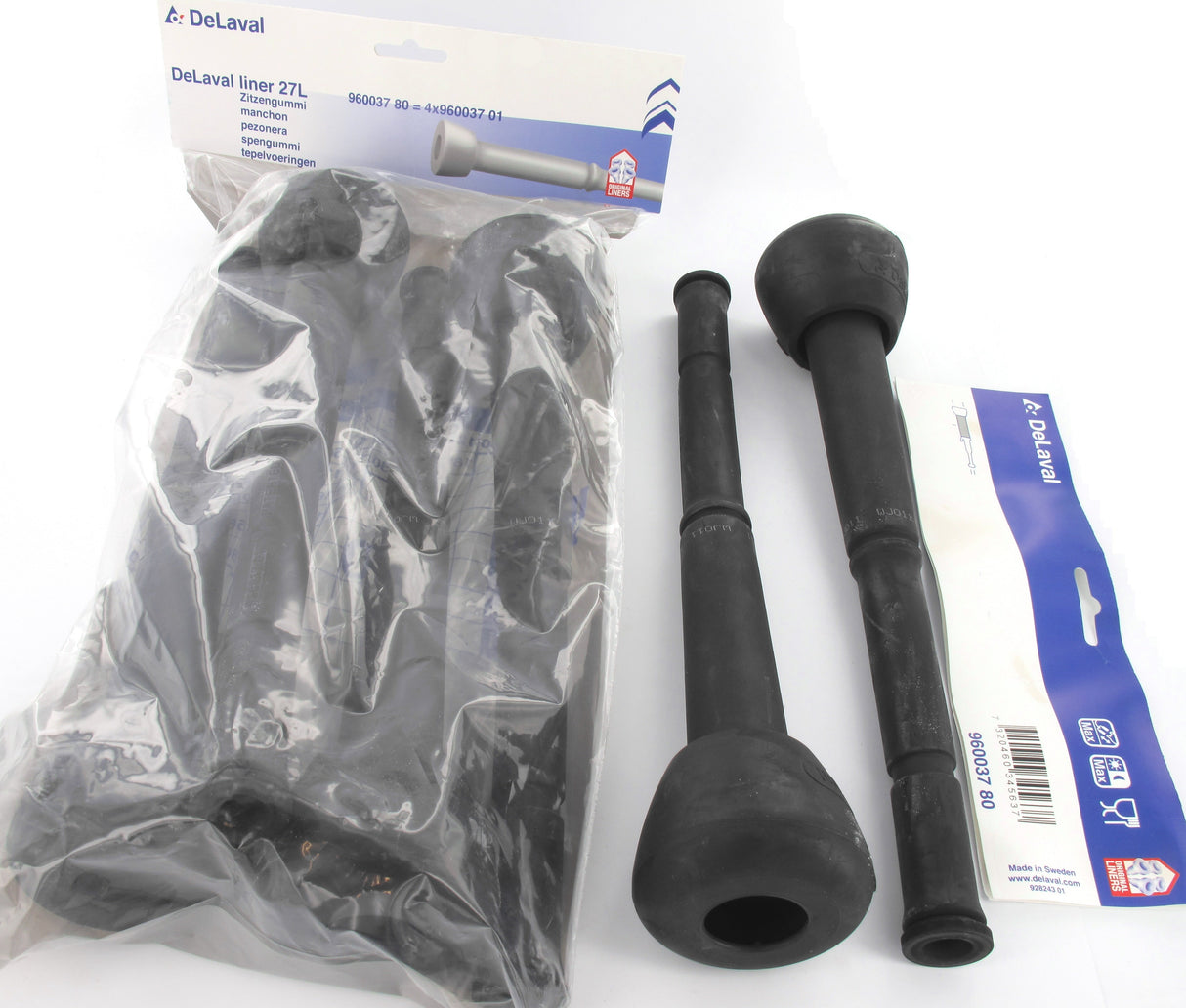 DeLaval Satz Zitzengummi lang, für Triovac 96003780 (A00-960-037-80)