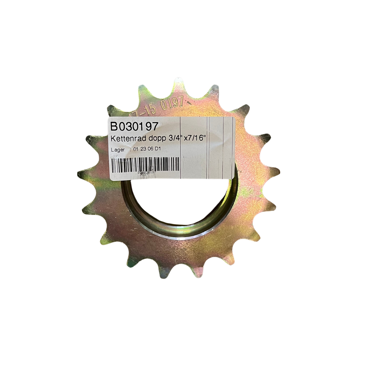 Bergmann original Doppelkettenrad B03-0197  3/4"x7/16" Z=17 - 403000033