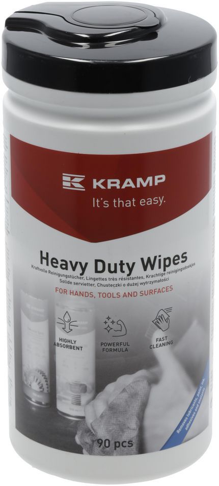 KRAMP Heavy Duty feuchte Wischtücher zum Reinigen 90 Blatt - CW101001KR