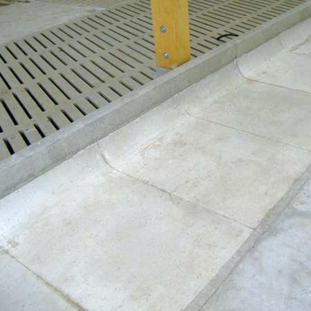 Feeding troughs made of plastic concrete for cattle