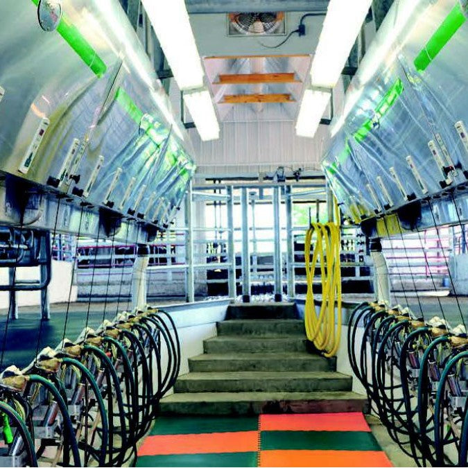 Side-by-side milking parlor Magnum 90i vertical lift