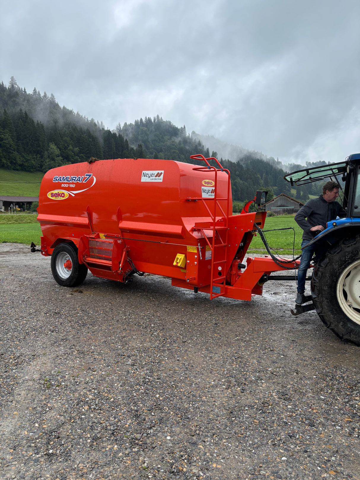 Seko Samurai 7 Unifeed gezogener Futtermischwagen horizontal