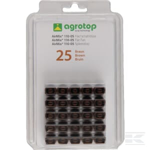 Buse plate AirMix 110° marron - 25 pièces