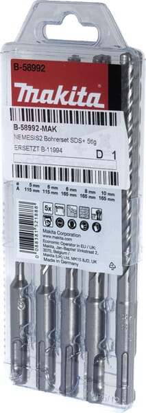Makita/Dolmar NEMESIS2 SDS+ Bohrer-Set, 5-teilig - 1 Set - B58992
