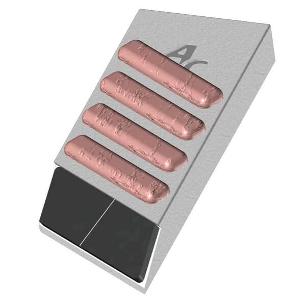 KRAMP Aufschweißspitze RH, Hartmetallpanzerung 170x60x20 BEC6217BRD