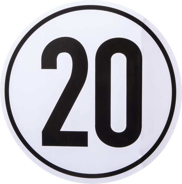 KRAMP Begrenzungsschild 20km BF20