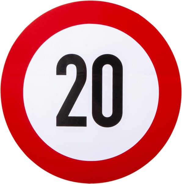 KRAMP Begrenzungsschild Aufkleber BF20S