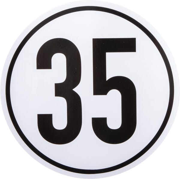 KRAMP Begrenzungsschild 35km BF35