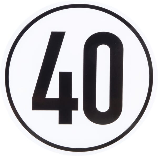 KRAMP Begrenzungsschild 40km BF40