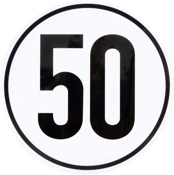 KRAMP Begrenzungsschild 50km BF50