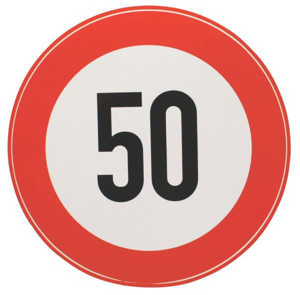 KRAMP Begrenzungsschild Aufkleber BF50S