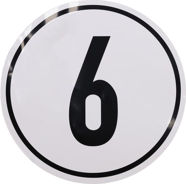 KRAMP Begrenzungsschild 6km BF6