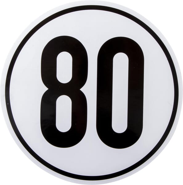 KRAMP Begrenzungsschild 80km BF80