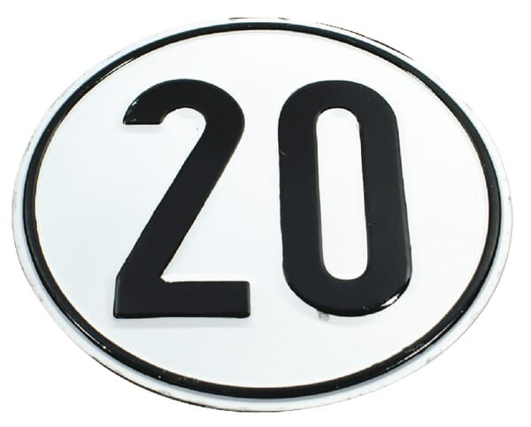 KRAMP Begrenzungsschild BL20