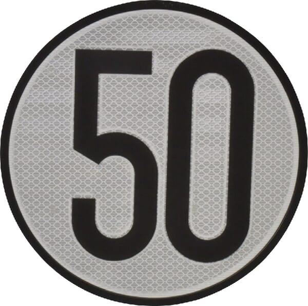 Panneau de limitation de vitesse 50