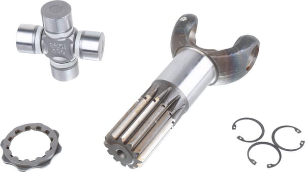 Double articulation côté roue pour