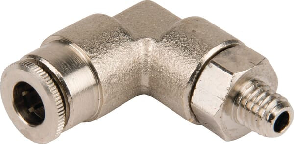 KRAMP Steckverschraubung Ø 6mm 90° drehbar, Außengewinde M6x1 Kramp CLWSS6MK61