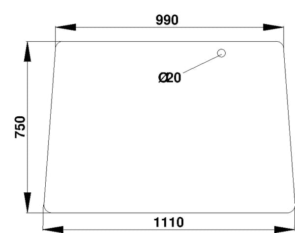 KRAMP Frontscheibe D4001