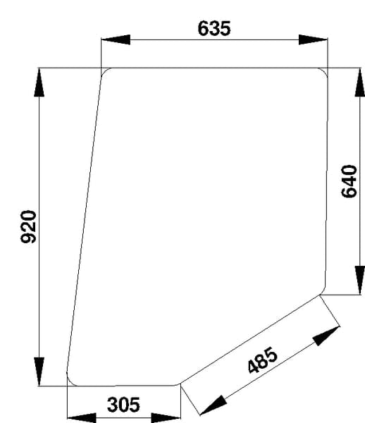 KRAMP Türscheibe D520484