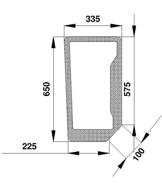 KRAMP Frontscheibe unten D6703