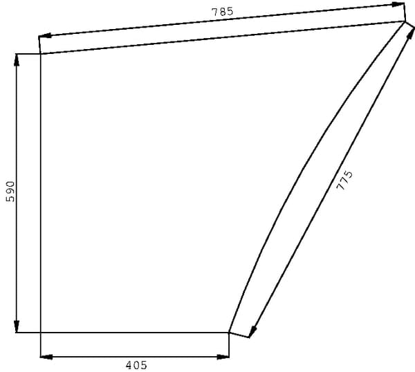 KRAMP Türscheibe unten D6707