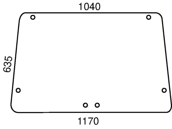 KRAMP Heckscheibe oben D6772