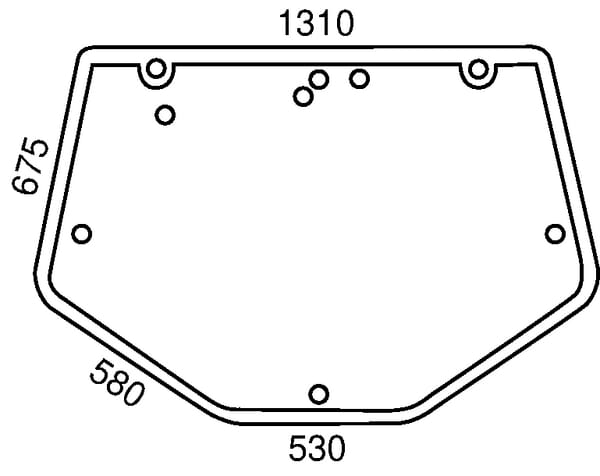 KRAMP Heckscheibe oben D6827