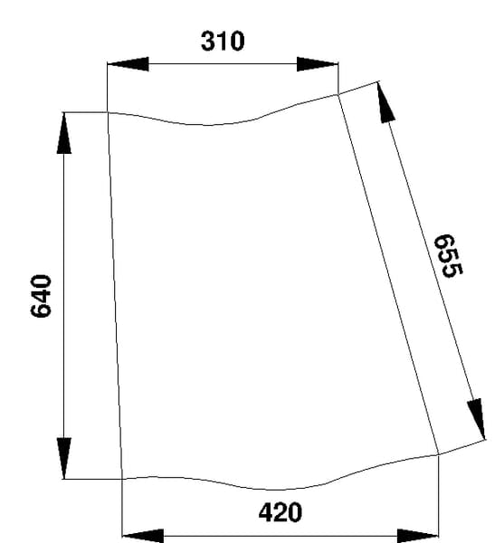 KRAMP Eckglas D7015