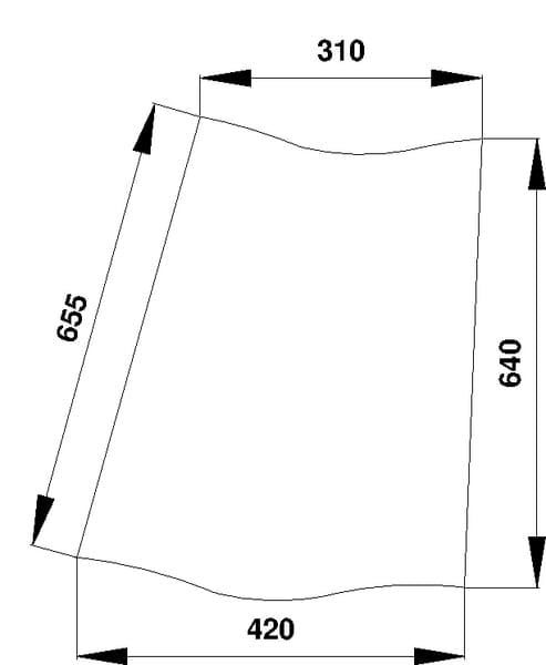 KRAMP Eckscheibe hinten D7016