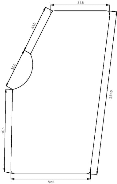 KRAMP Türscheibe D7513