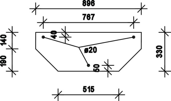 KRAMP Heckscheibe unten D7762