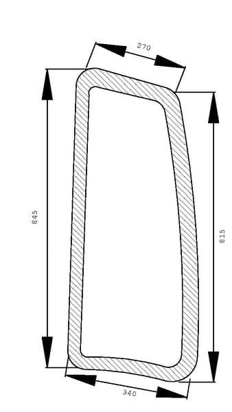 Fenêtre latérale fixe