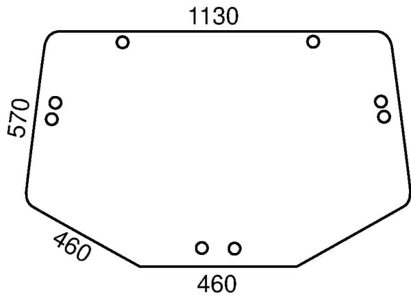 KRAMP Heckscheibe oben L202528KR