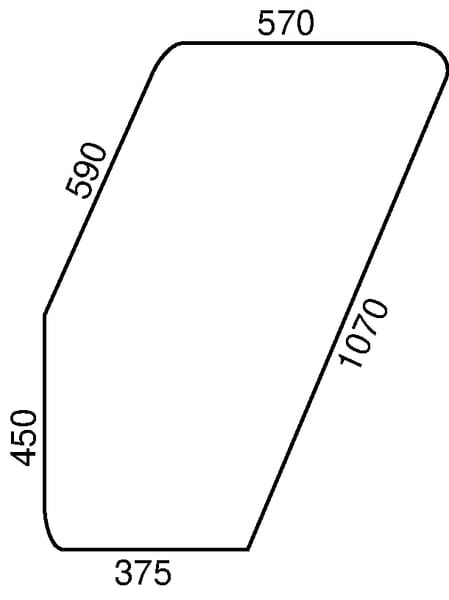 KRAMP Türscheibe D9005