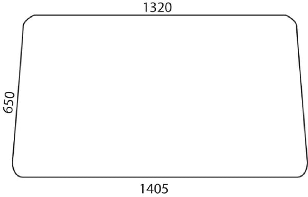 KRAMP Frontscheibe oben D9030