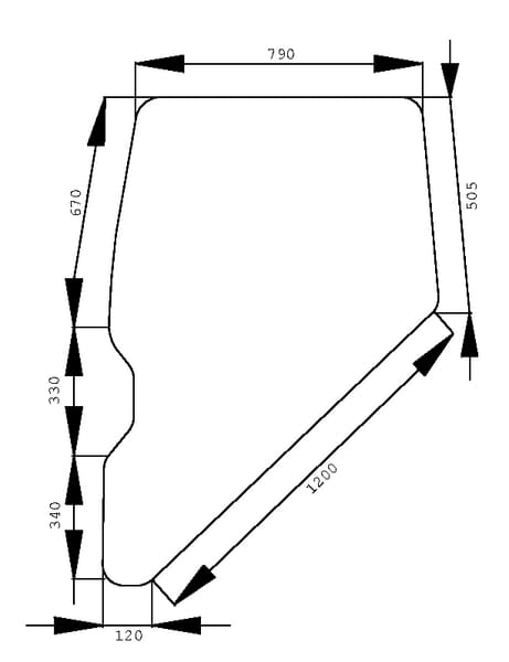 KRAMP Türscheibe D9105
