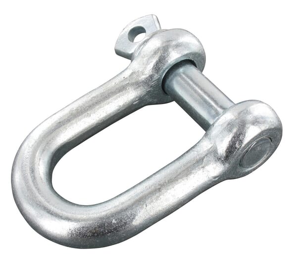 D-shackle galvanized, 8 mm