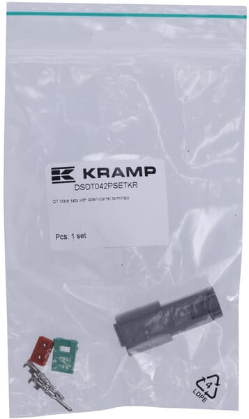 KRAMP Satz DT 2-polige Steckverbinder Stecker - 1 Set - DSDT042PSETKR
