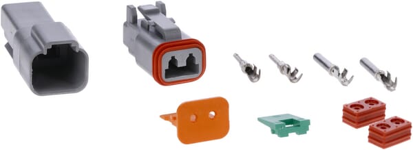 KRAMP Satz DT 2-polige Steckverbinder Stecker + Buchse - 1 Set - DSDTPAIR2PKR